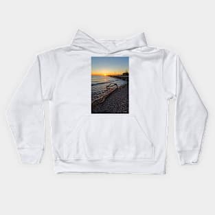 The Sun Sets on Another Day at the Beach Kids Hoodie